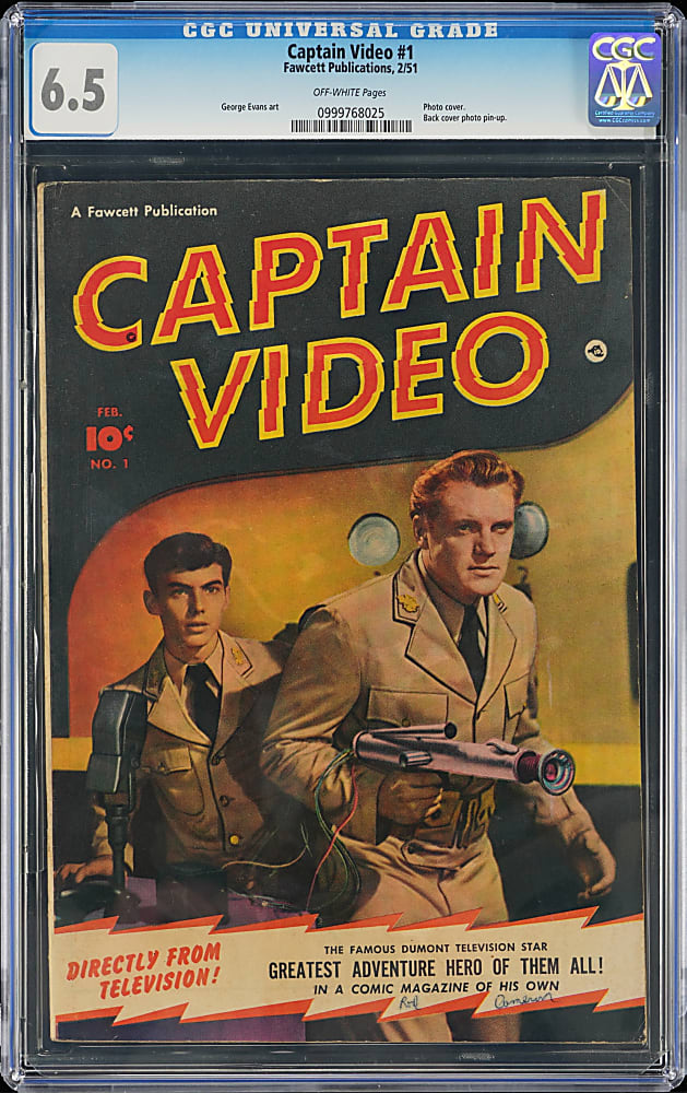 1951 Fawcett Captain Video #1 Issue - CGC 6.5