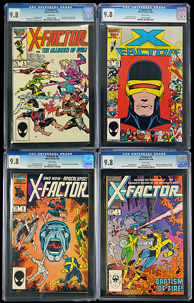 1986 Marvel X-Factor First (10) Issues - All CGC 9.8