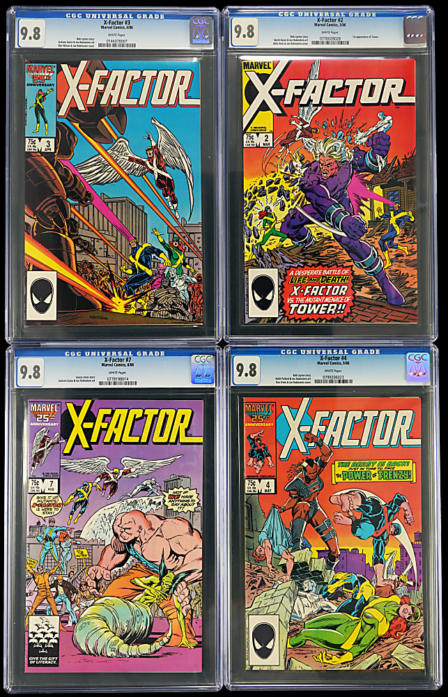 1986 Marvel X-Factor First (10) Issues - All CGC 9.8