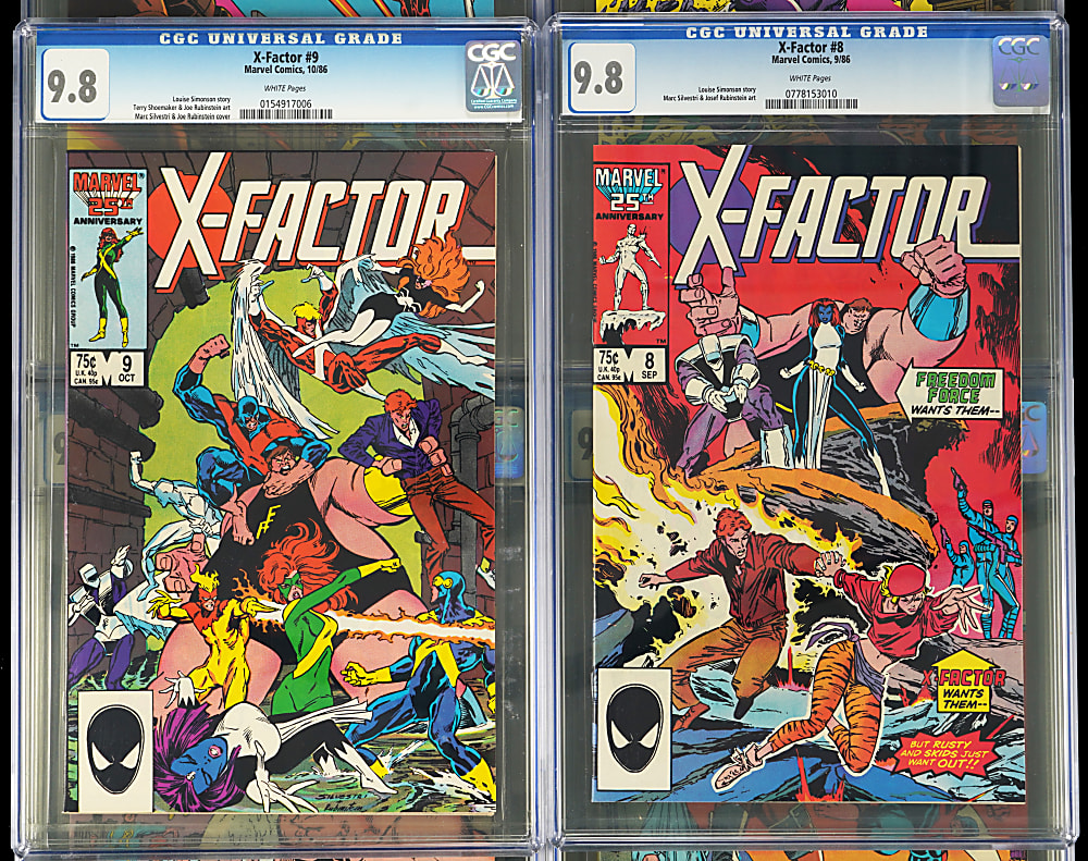 1986 Marvel X-Factor First (10) Issues - All CGC 9.8
