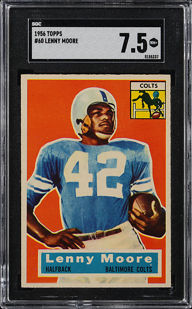 1956 Topps Football #60 Lenny Moore Rookie SGC NM+ 7.5