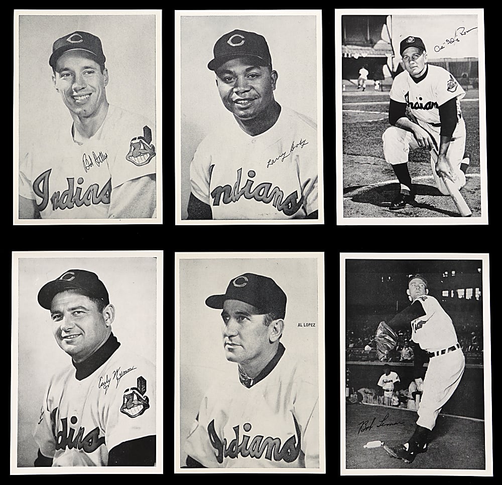 1954-1956 & 1958 Cleveland Indians Team Photo Packs (4) in Original Envelopes