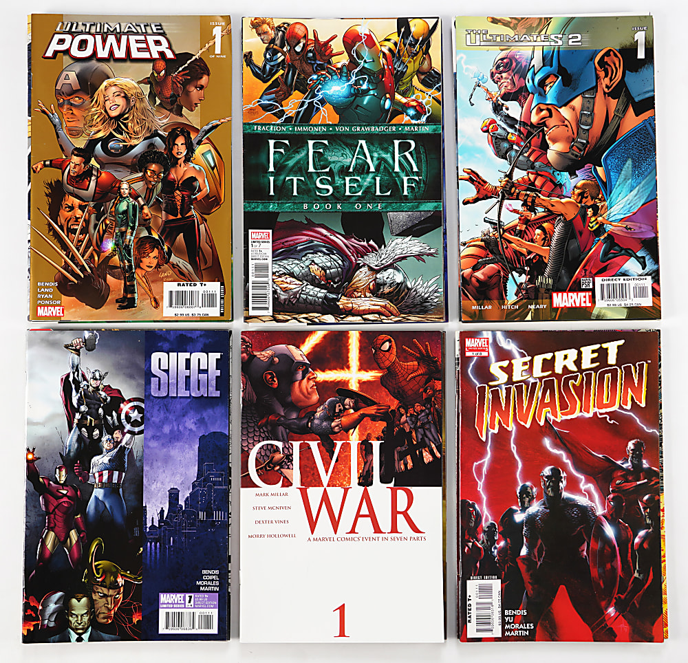 1980s-2010s Comic Books Complete and Partial Sets (47) with Secret Wars, Star Wars, Watchmen, Buffy & Freddy vs Jason vs Ash