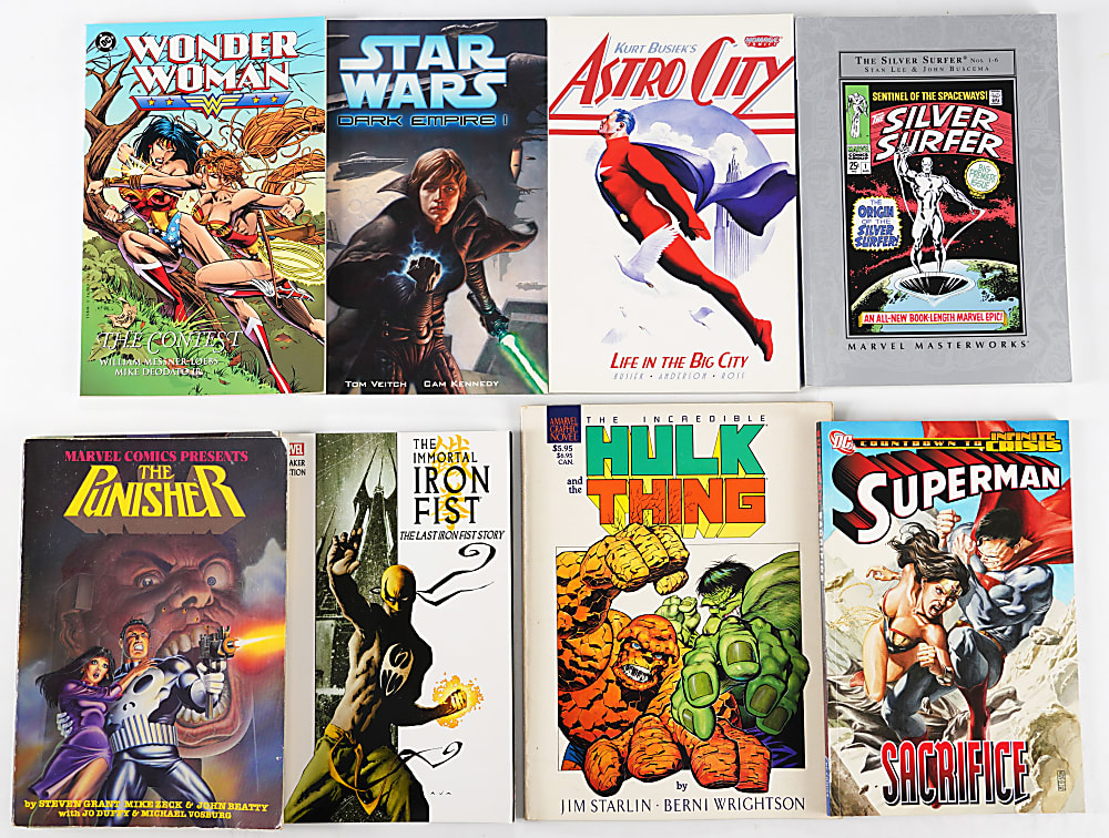 1970s-2000s Super-Heroes Graphic Novel/Trade Paperback/Magazine Collection (130)