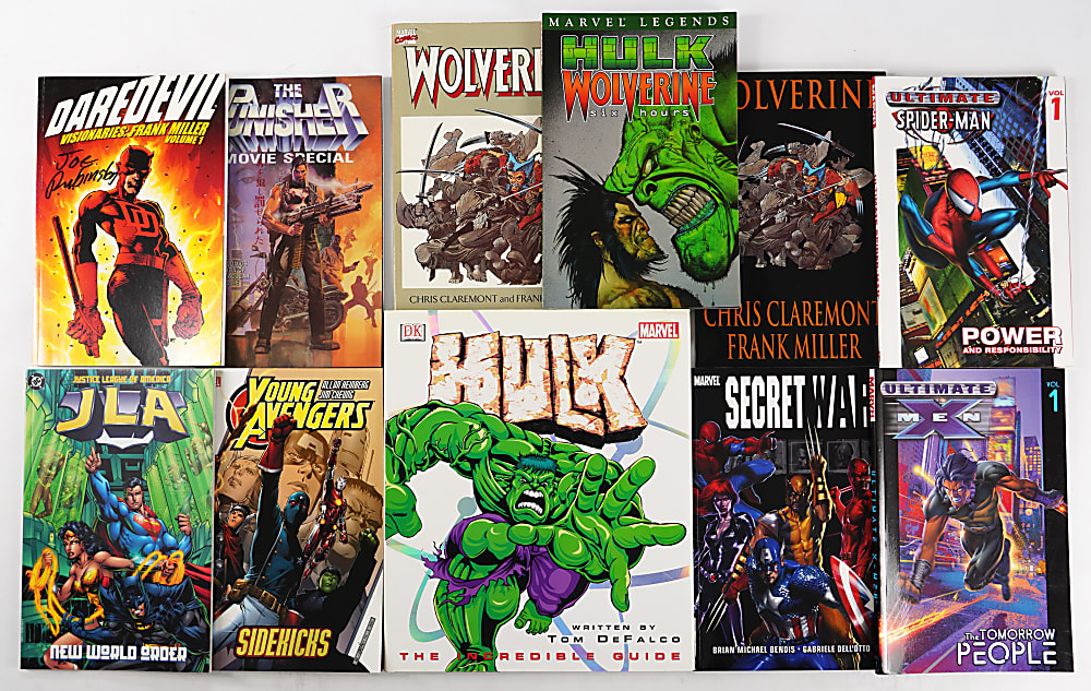 1970s-2000s Super-Heroes Graphic Novel/Trade Paperback/Magazine Collection (130)