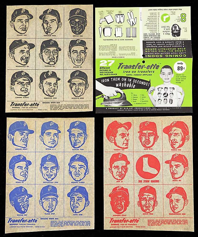1964 Transfer-ette Chicago White Sox Team Set