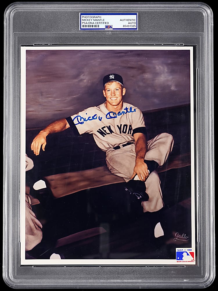 Mickey Mantle Signed 1988 MLBPA Photo - PSA/DNA Authentic
