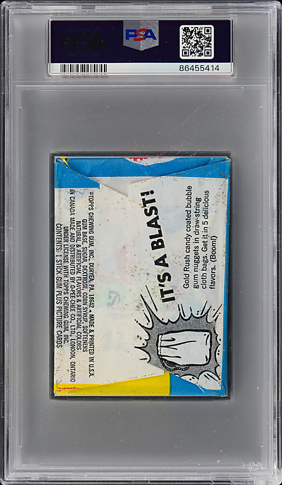 1971 Topps Series 2 Unopened Wax Pack PSA NM 7