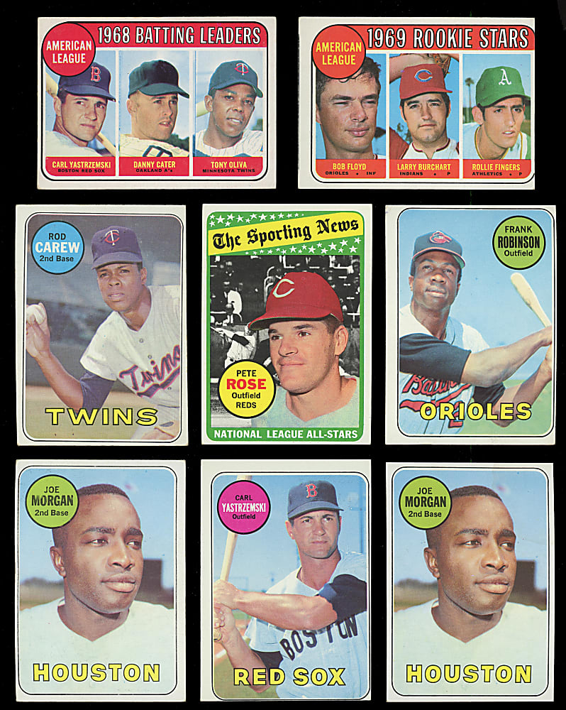 1969 Topps Starter Set (268/664) with (45) Hall of Famers Plus (6) Duplicates