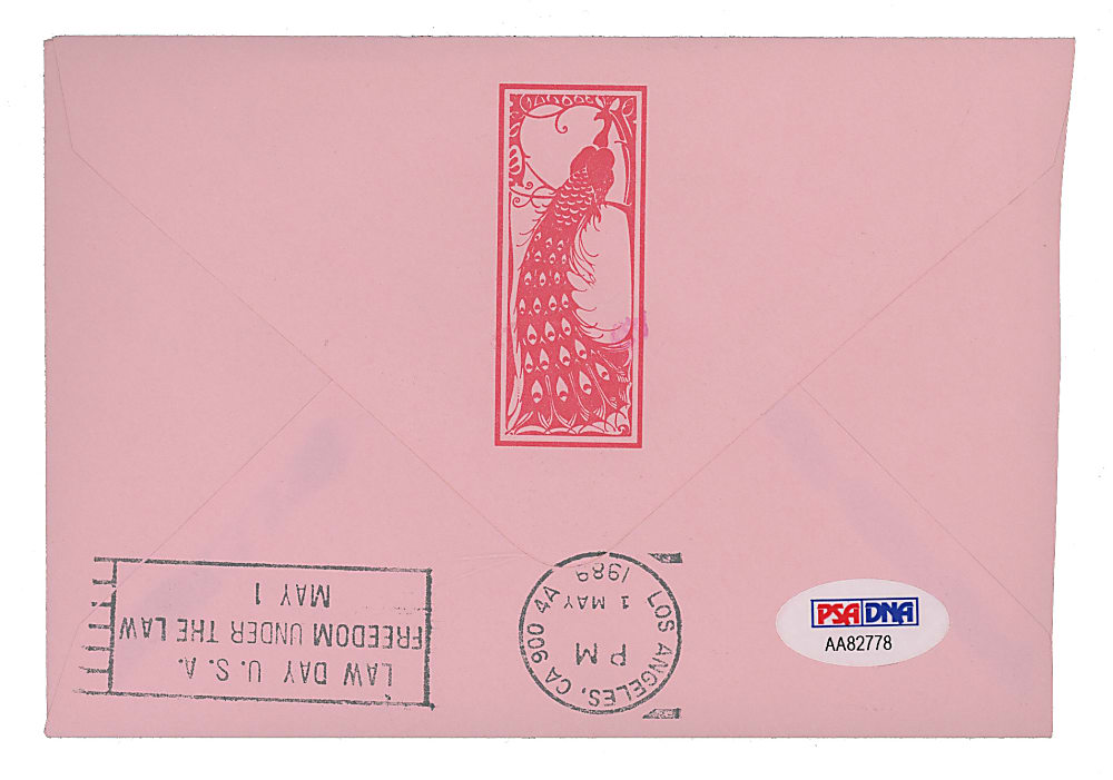 Grace Slick Signed Handwritten Letter to Fans with Signed Envelope - Both PSA/DNA