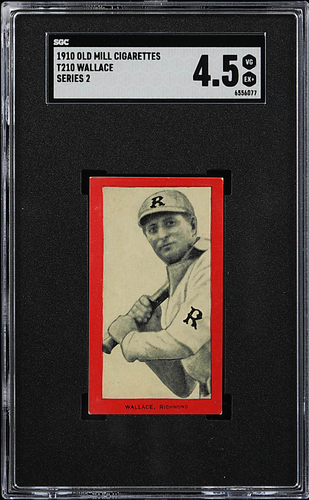 1910 T210 Old Mill Cigarettes Series 2 Wallace SGC VG/EX+ 4.5 - Population 2 with None Higher