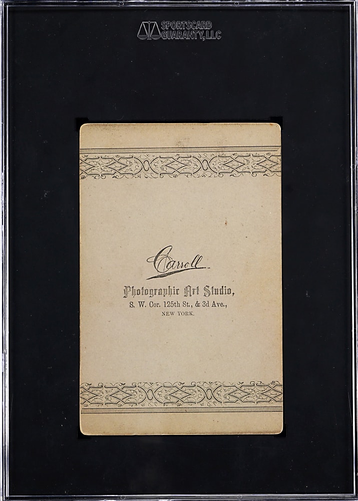 Circa 1887 Carroll Studio Cabinet Bill Phillips SGC VG/EX 4 - Image Used for N172 Old Judge & Only Graded Example by SGC/PSA