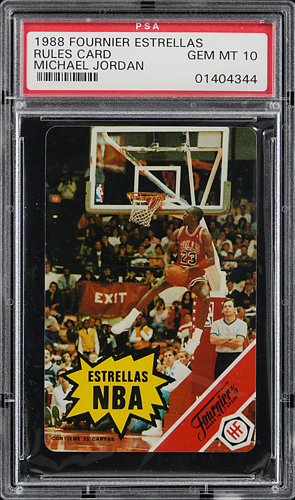 1988 Fournier Estrellas Michael Jordan PSA GEM MINT 10