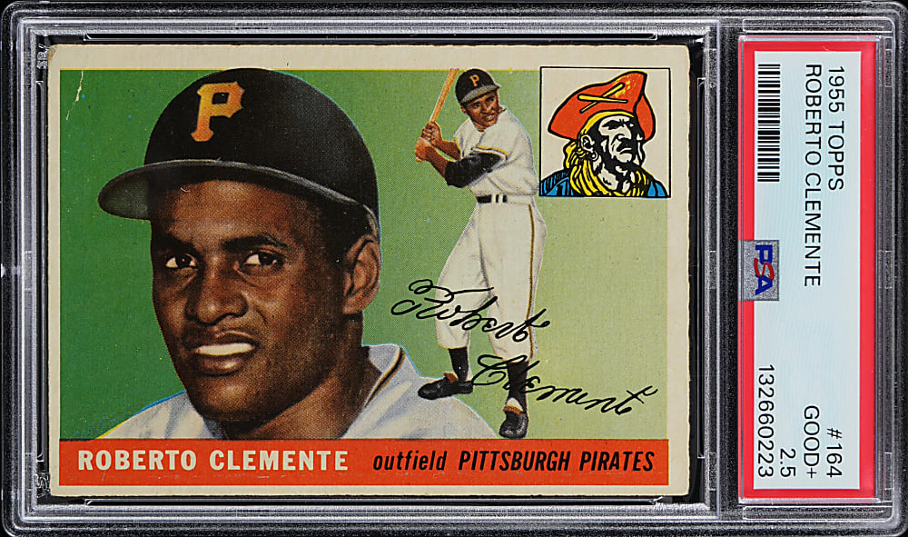 1955 Topps #164 Roberto Clemente Rookie PSA GOOD+ 2.5