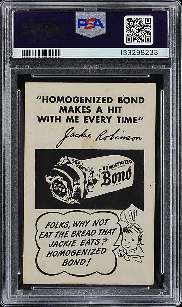 1947 Bond Bread Jackie Robinson Rookie Fielding, No Ball Visible PSA GOOD 2
