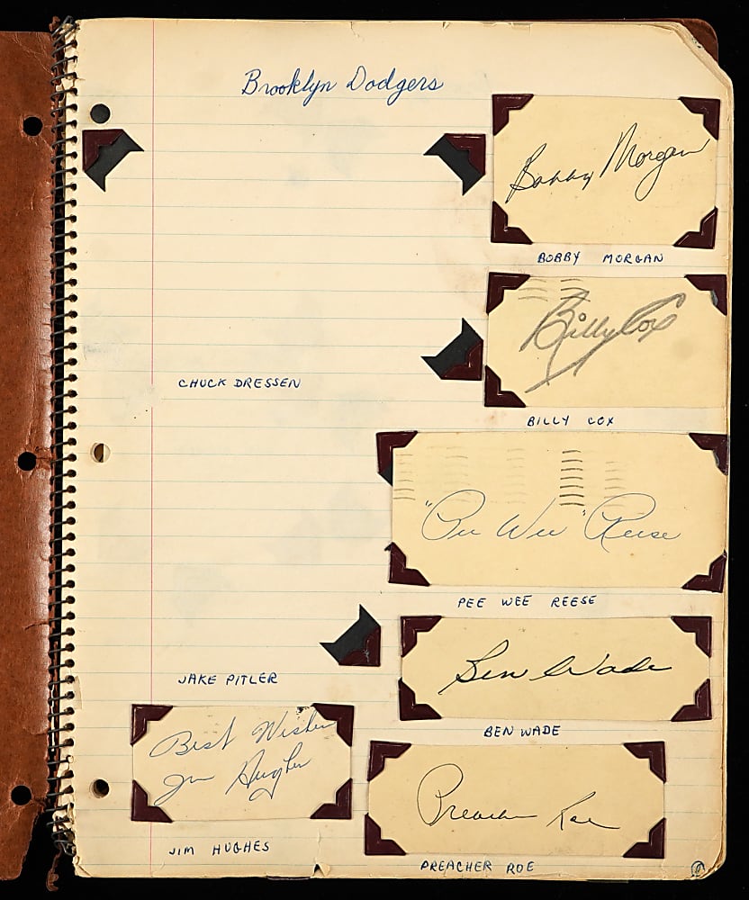 1950s Multi-Sport Autograph Scrapbook and Flats Collection (67) Total Signatures with Vin Scully, Stan Musial, “Happy” Felton & Bob Mathias