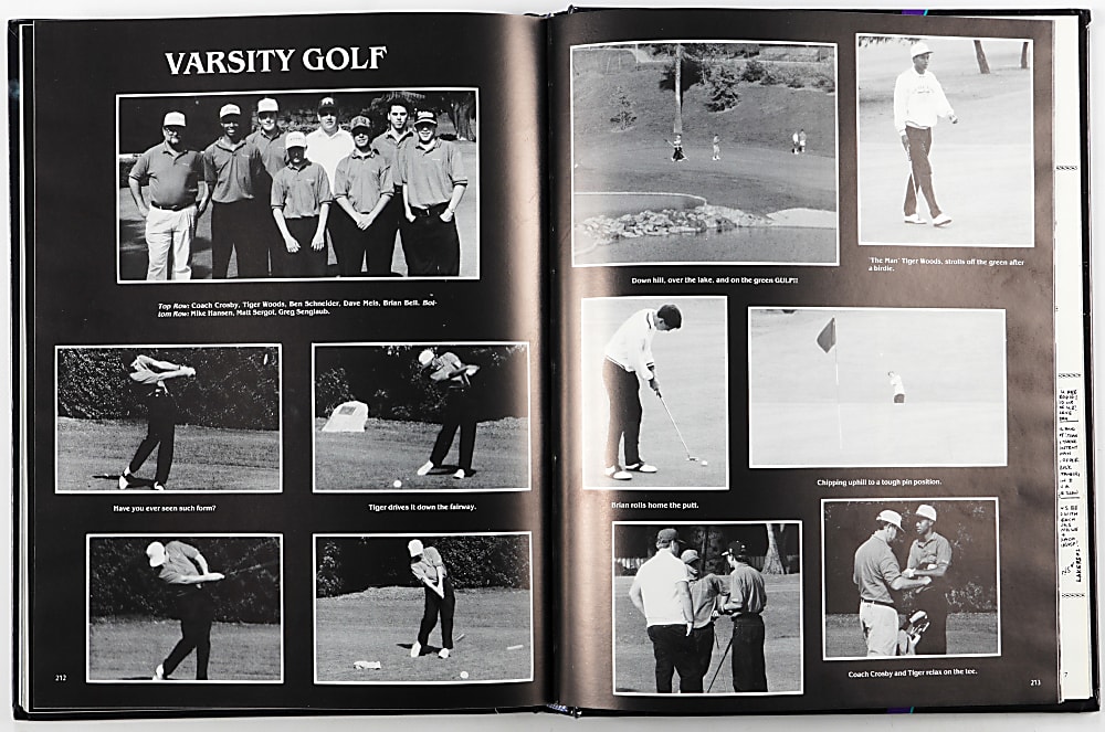 1993 Tiger Woods/Western High School Yearbook
