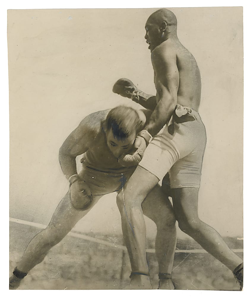 1946 Jack Johnson vs. Jim Jeffries 1910 "Fight of the Century" News Service Photo