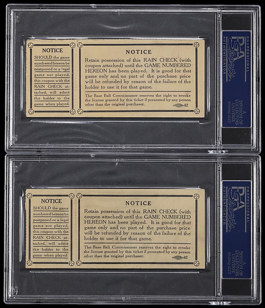 1935-1941 Detroit Tigers Significant Games Trio with (2) 1935 PSA Graded World Series Tickets Plus 1941 All Star Game Program