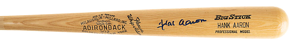 Hank Aaron Signed Bat - JSA