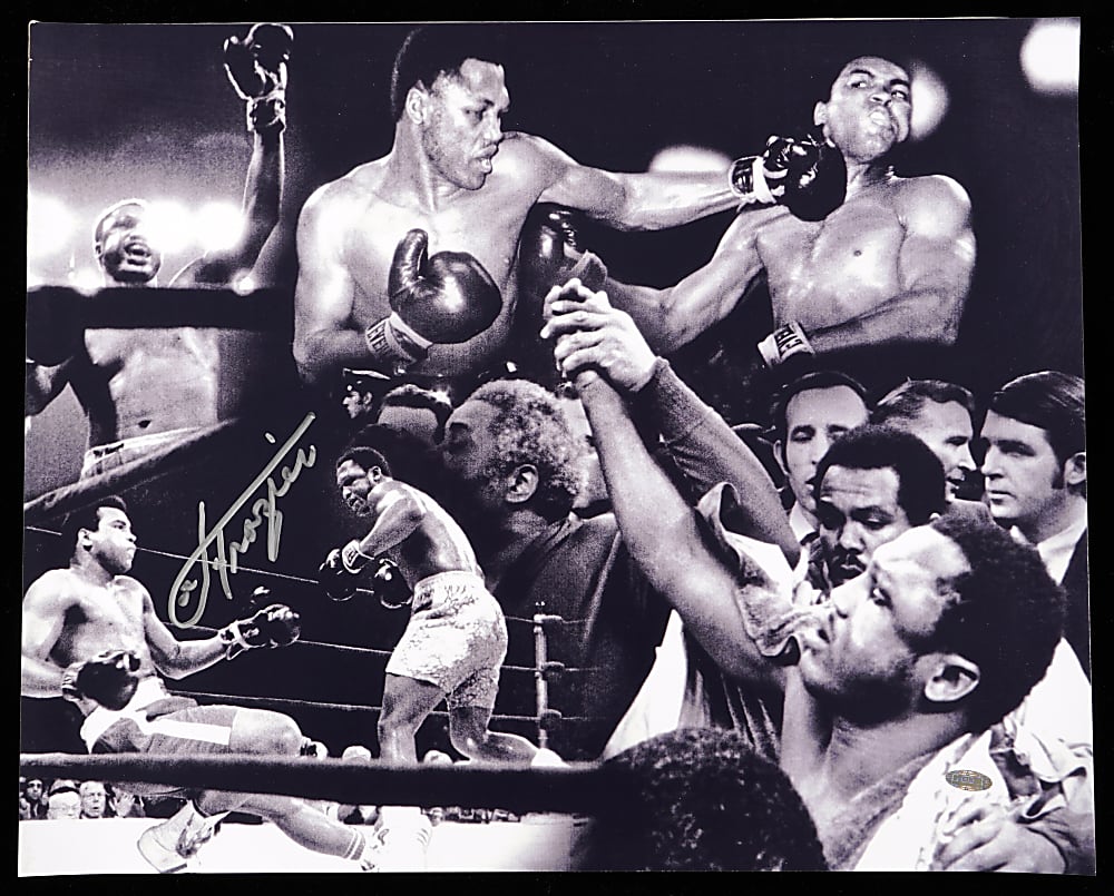 Joe Frazier Signed 16x20 Photo Collage - Steiner