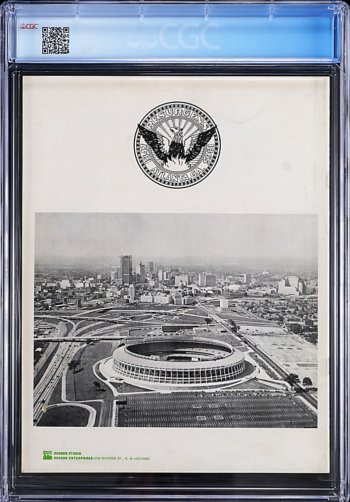 October 26, 1970 Muhammad Ali vs. Jerry Quarry Onsite Fight Program CGC 7.5 - Highest Graded!