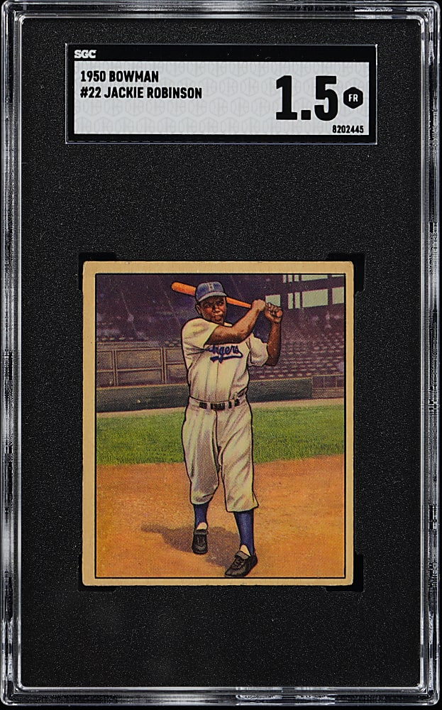 1950 Bowman #22 Jackie Robinson SGC FAIR 1.5