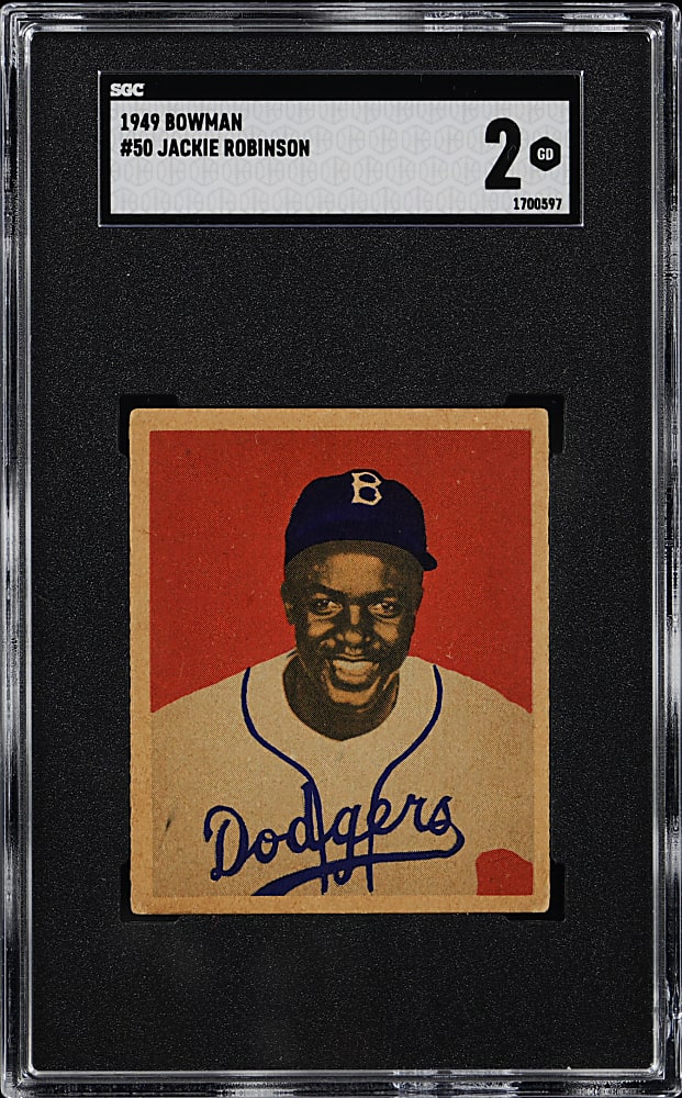 1949 Bowman #50 Jackie Robinson Rookie SGC GOOD 2