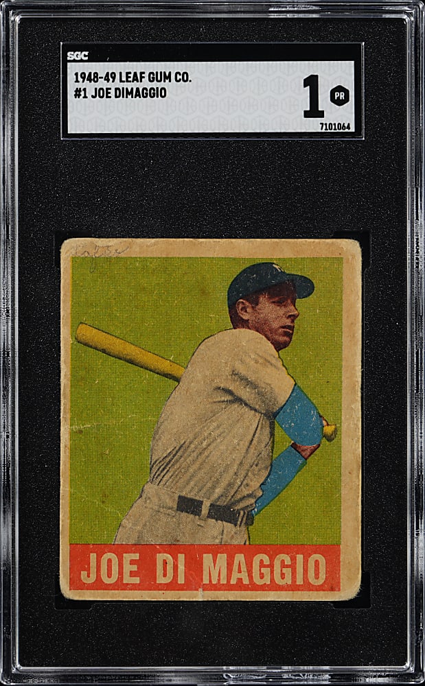 1948-1949 Leaf #1 Joe DiMaggio SGC POOR 1