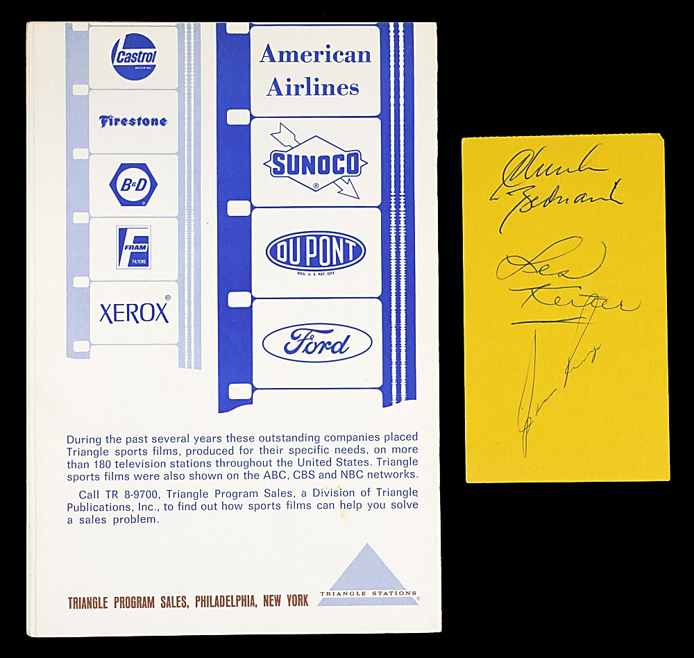 1968 Multi-Signed Gridiron Dinner Program & Ticket with (18) Total Signatures Including (2) Johnny Unitas - Full PSA LOA