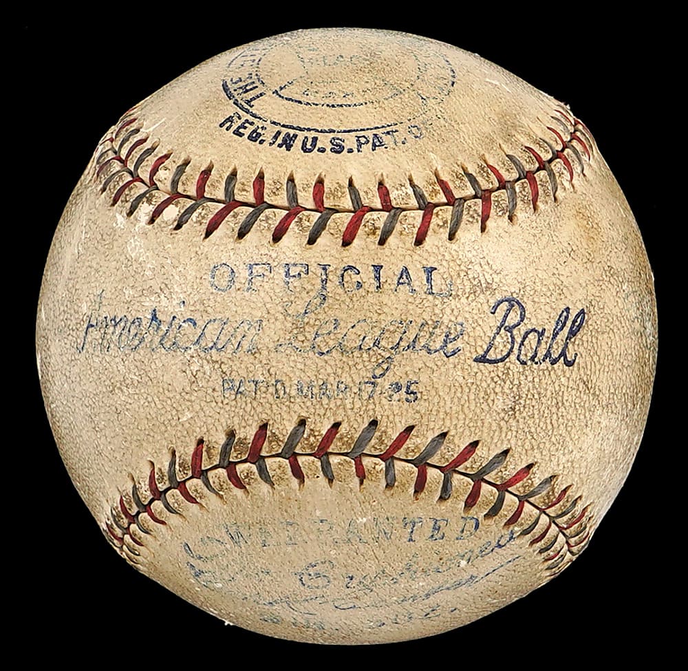 Babe Ruth & Billy Evans Dual-Signed OAL Baseball with Full PSA LOA