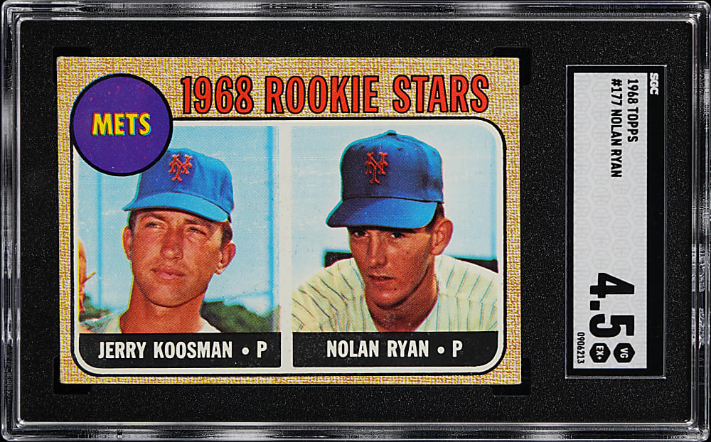 1968 Topps #177 Nolan Ryan Rookie SGC VG/EX+ 4.5