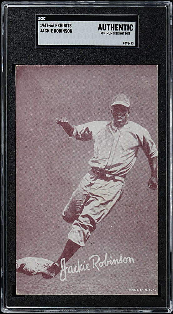 1947-1966 Exhibits Jackie Robinson SGC Authentic