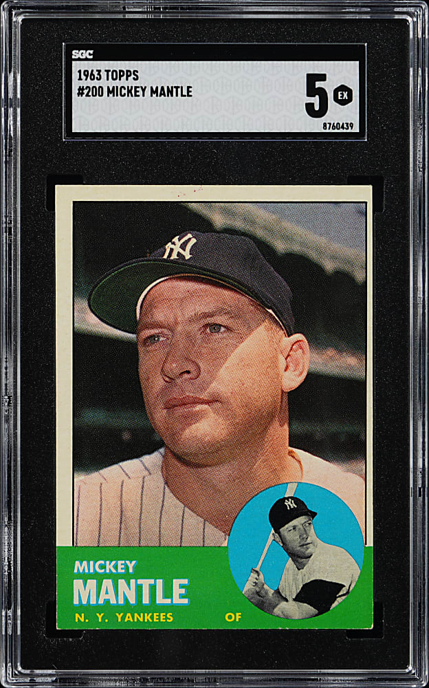 1963 Topps #200 Mickey Mantle SGC EX 5