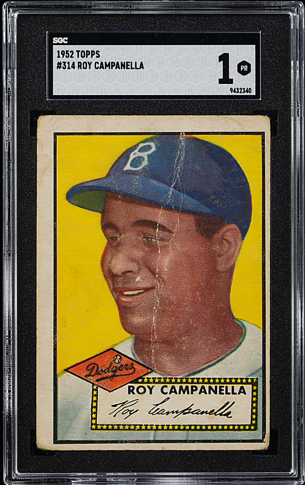 1952 Topps #314 Roy Campanella High Number SGC POOR 1