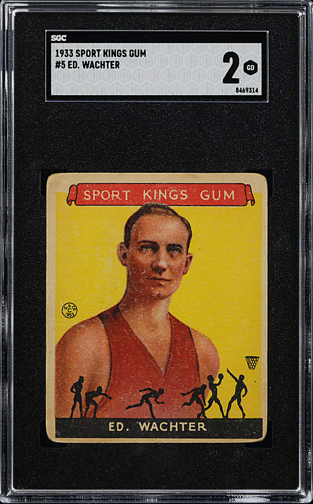 1933 Sport Kings Gum #5 Ed Wachter SGC GOOD 2