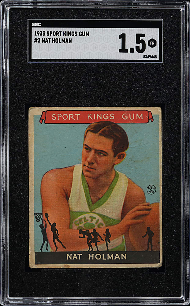 1933 Sport Kings Gum #3 Nat Holman SGC FAIR 1.5