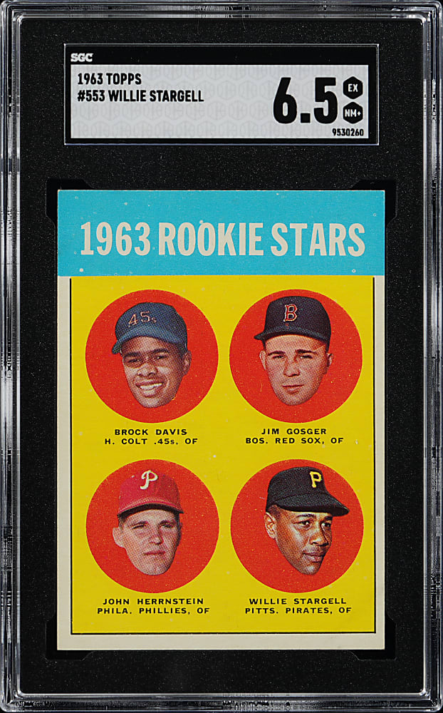 1963 Topps #553 Willie Stargell Rookie SGC EX/NM+ 6.5