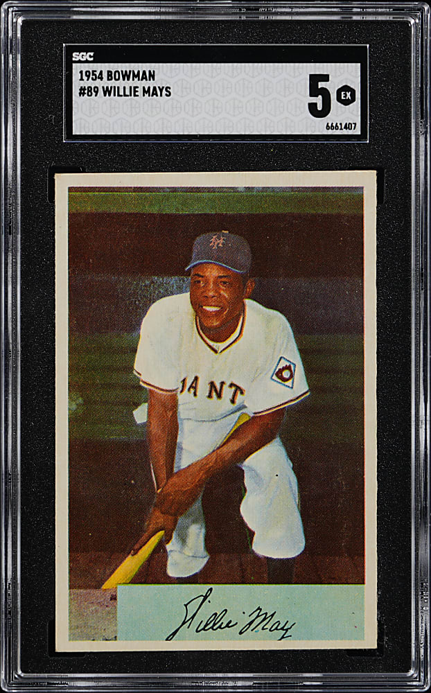 1954 Bowman #89 Willie Mays SGC EX 5