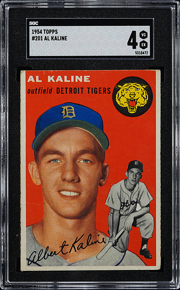 1954 Topps #201 Al Kaline Rookie SGC VG/EX 4