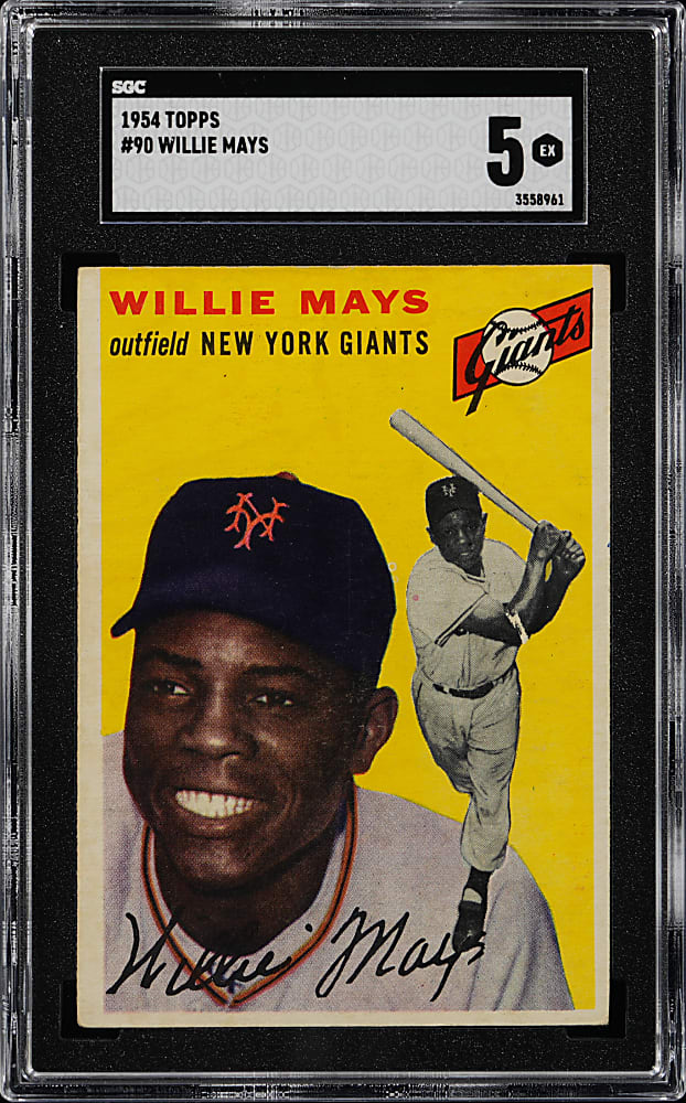 1954 Topps #90 Willie Mays SGC EX 5