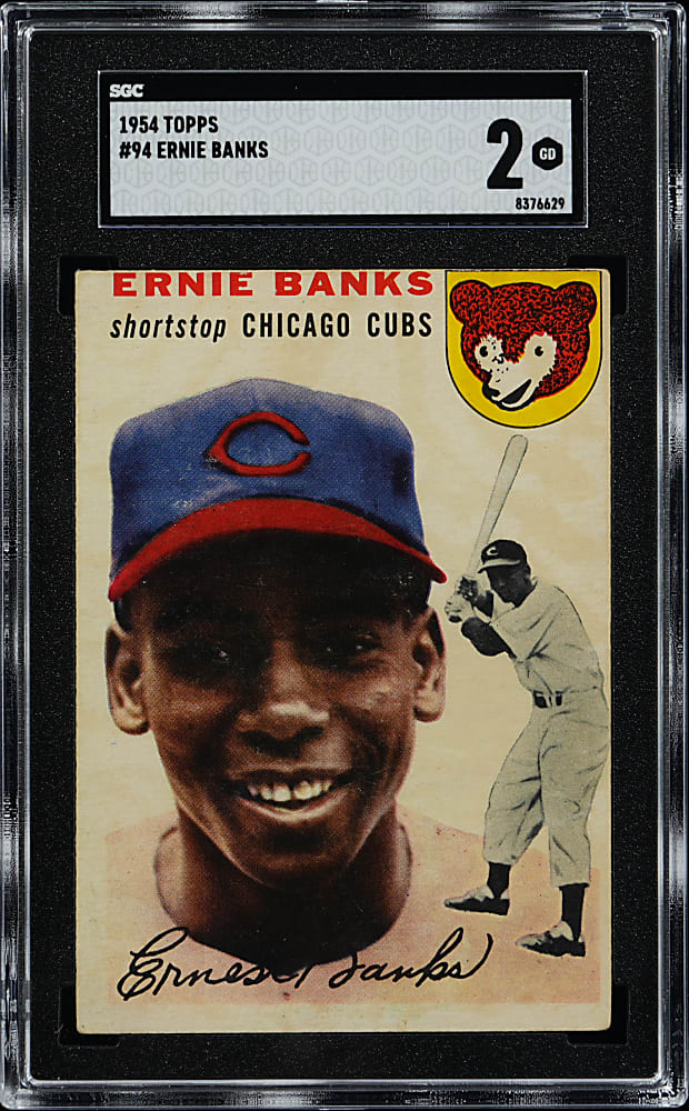 1954 Topps #94 Ernie Banks Rookie SGC GOOD 2