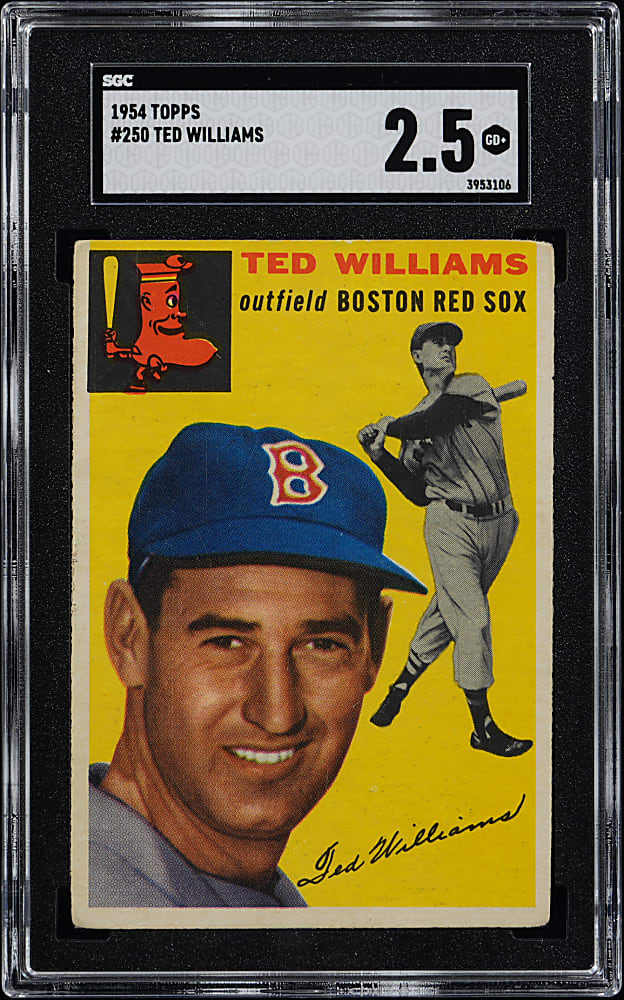 1954 Topps #250 Ted Williams SGC GOOD+ 2.5