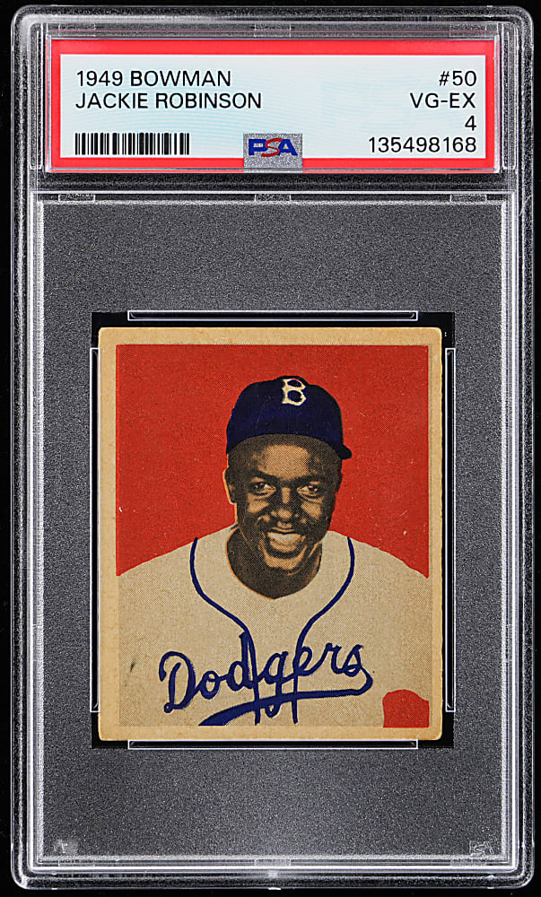 1949 Bowman #50 Jackie Robinson Rookie PSA VG-EX 4