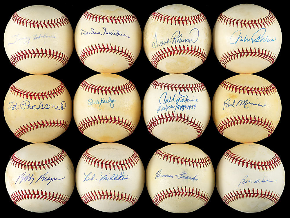 Brooklyn/Los Angeles Dodgers Single-Signed Baseballs (25) - All Individually Certified