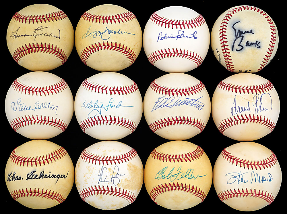 Hall of Fame Single-Signed Baseball Collection (35) - All Individually Certified