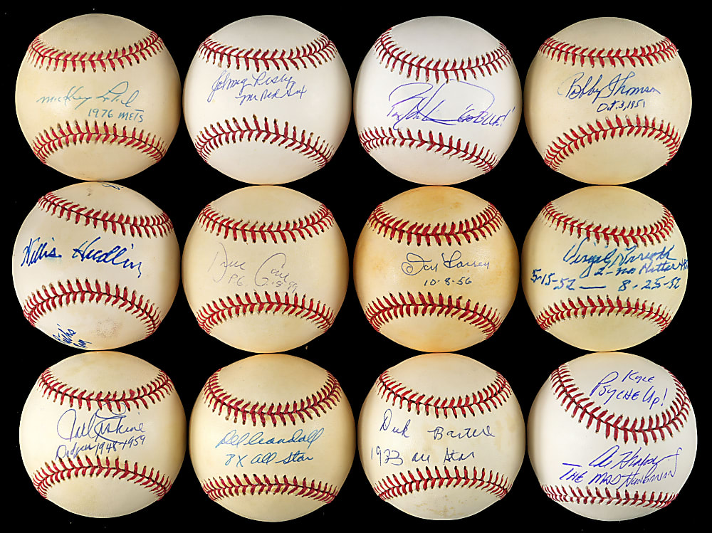 Single-Signed Baseball Collection (29) with Pertinent Inscriptions - All Individually Certified