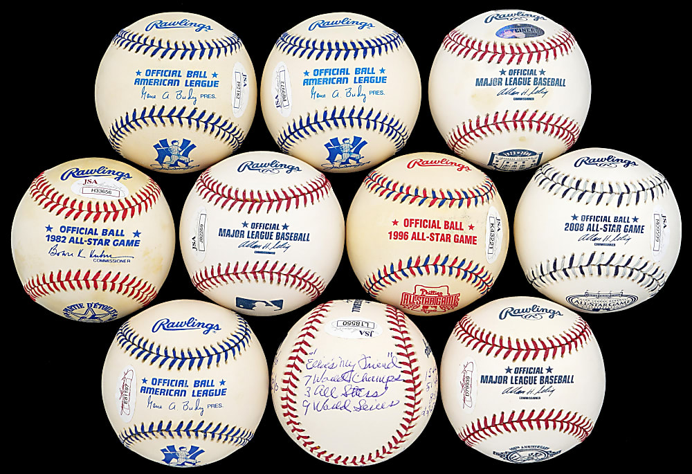 New York Yankees Signed Commemorative Baseball Collection (10) - All Individually Certified