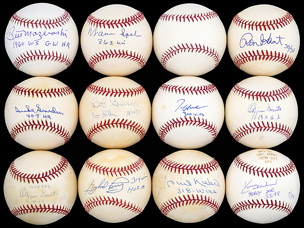 Hall of Famer/Star Signed & Inscribed Baseballs Collection (18) - All Individually Certified