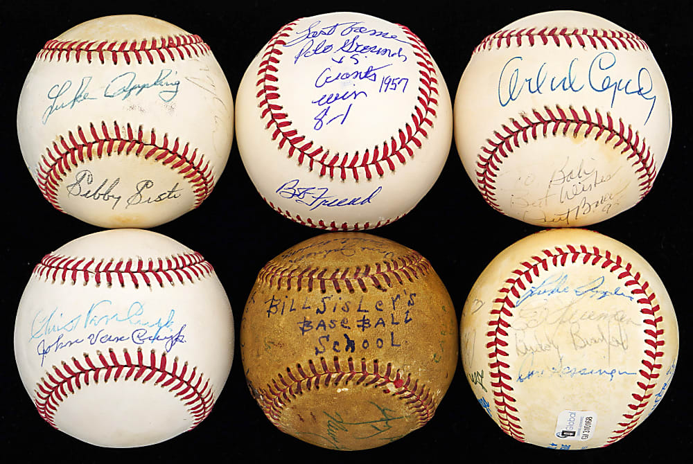 Multi/Dual-Signed Baseball Collection (18)